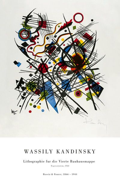 Wassily Kandinsky - Lithograph for the fourth Bauhaus folder by Old Masters