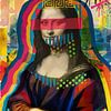 Pop Art Mona Lisa Portrait – Modern Classic in Colour by Arjen Roos