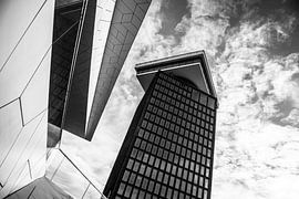 Shelltoren Amsterdam Zwart-Wit von FUNKYPIX
