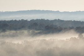 Layered landscape with fog by Liesbet den Daas