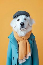 Hungarian Kuvász by Poster Art Shop