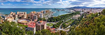 Panorama of the city of Malaga in Spain by Voss photography