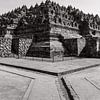 Le temple de Borobudur en noir et blanc sur Xulé Bogers