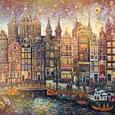 Amsterdam van Gogh style by Digital Art Nederland thumbnail