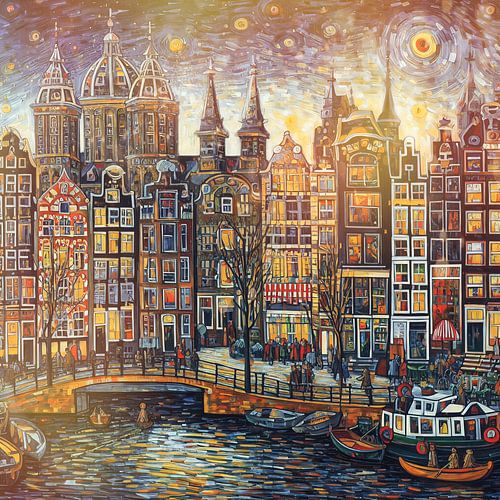 Amsterdam van Gogh style