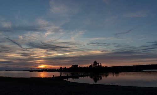 Zonsondergang Veerse meer