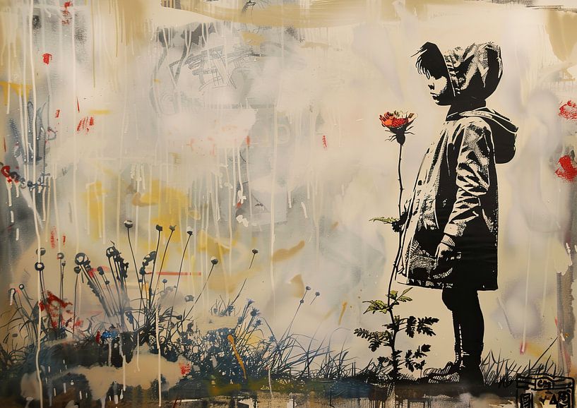 Child figure by Abstract Painting