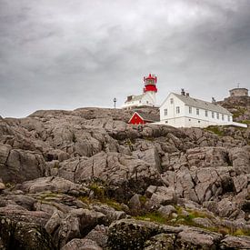 Lighthouse in Lindesnes, southernmost tip of Norway by Benjamien t'Kindt