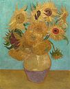 Zwölf Sonnenblumen - Vincent van Gogh von 1000 Schilderijen Miniaturansicht