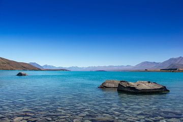 Lac Tekapo sur l'île du Sud de la Nouvelle-Zélande sur Troy Wegman