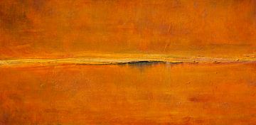 Modern Abstract Orange passion of society by Sander Veen