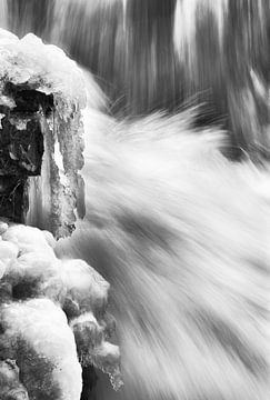 Waterfall with ice