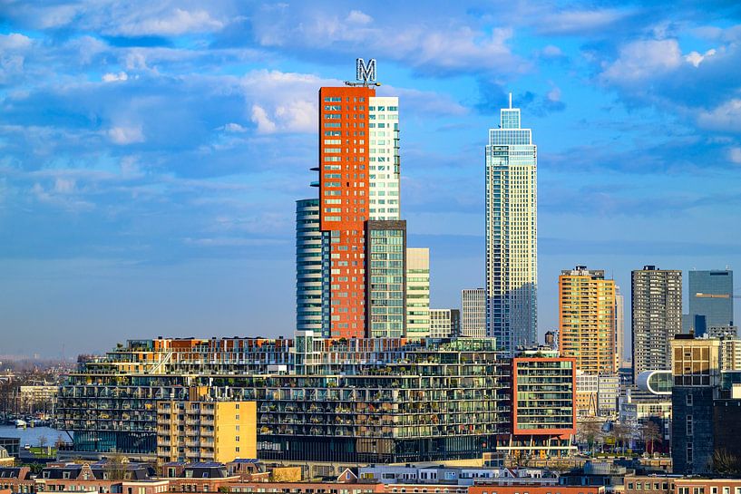 Rotterdam skyline during sunrise by Sjoerd van der Wal Photography