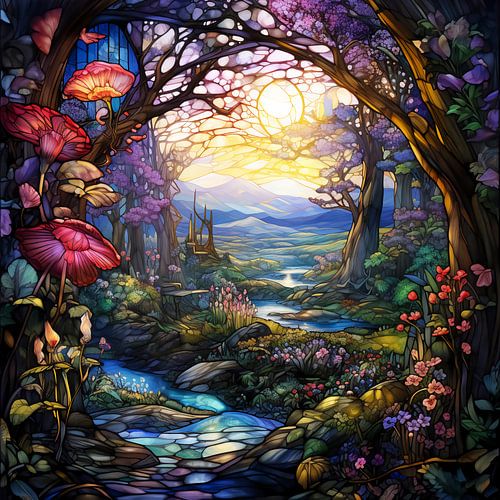 glas in lood toverland