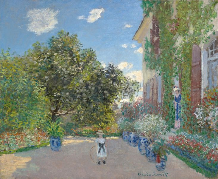 Het huis van de kunstenaar in Argenteuil, Claude Monet van Meesterlijcke Meesters