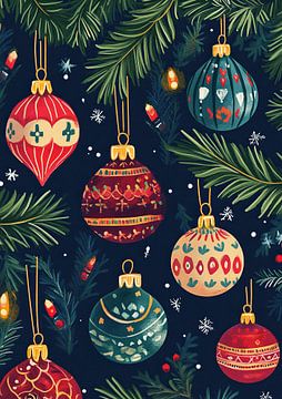 Boules de Noël | Décorations de Noël festives sur Art Merveilleux