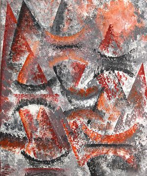 Zeilboten - abstract van Bettina Eß