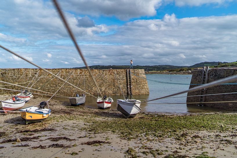 Port with boats in Normandy - France by Martijn Joosse