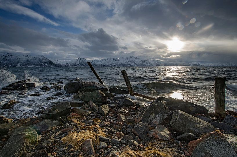Stormachtig tussen Langøya en Hinnøya von Eddie Smit
