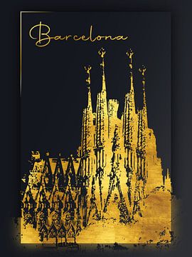 Barcelona van Printed Artings