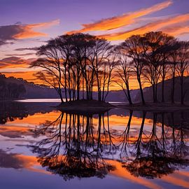 Gelassene Reflexion von Artistic