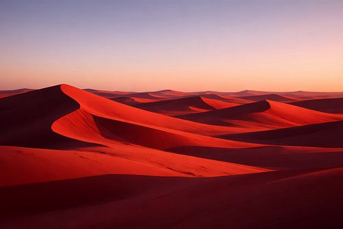 Zonlicht boven de duinen – Sunfire Across the Desert Dunes