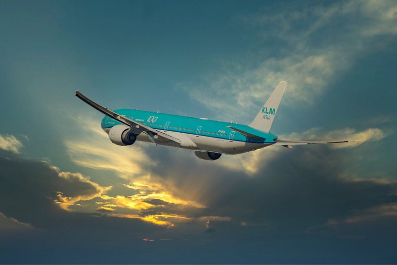 KLM Asia PH BVB, Boeing 777-300. Parc national Fulufjället par Gert Hilbink