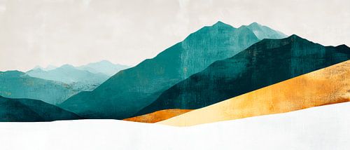 Mountain landscape minimalism