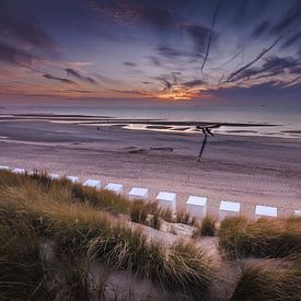 Het prachtige landschap in Cadzand aan het strand. van Robby's fotografie