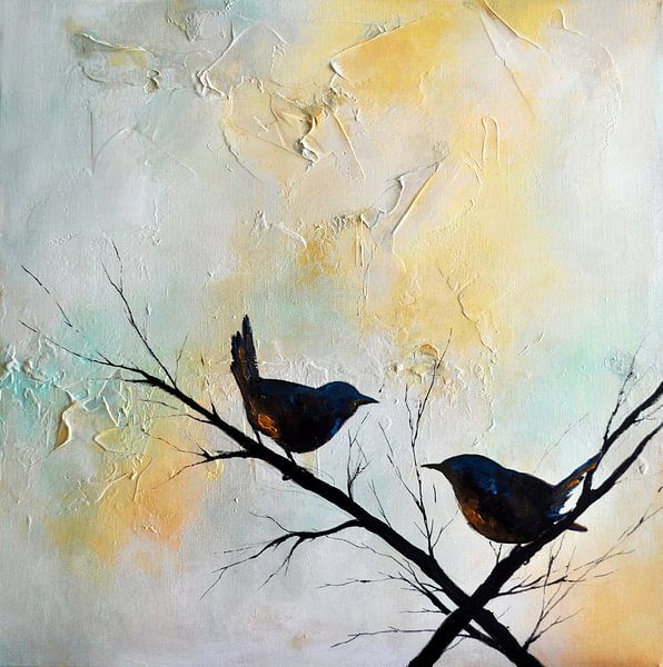 Birds in the Garden 6 van Maria Kitano