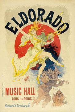 Jules Chéret - Eldorado, Music Hall (1894) by Peter Balan