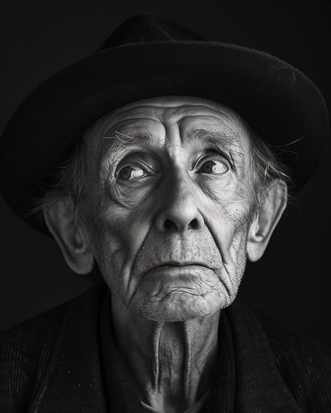 Geheimnis eines Portraits von fernlichtsicht