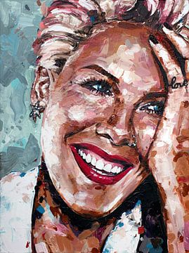 P!NK painting by Jos Hoppenbrouwers