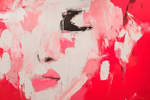 Gekleurd gezicht illustratie - Abstract