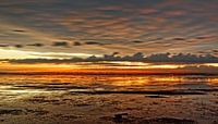 sunset waddensea