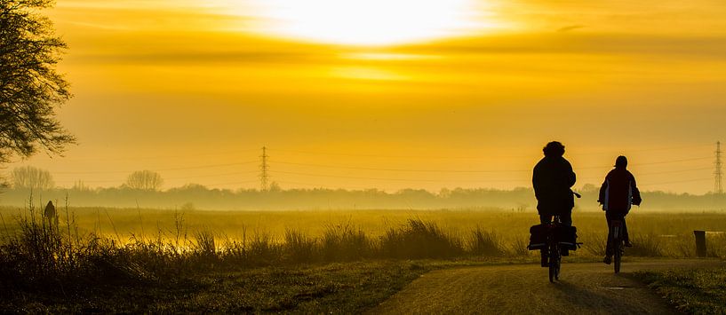 Zonsondergang De Onlanden Peize van Gert Brink