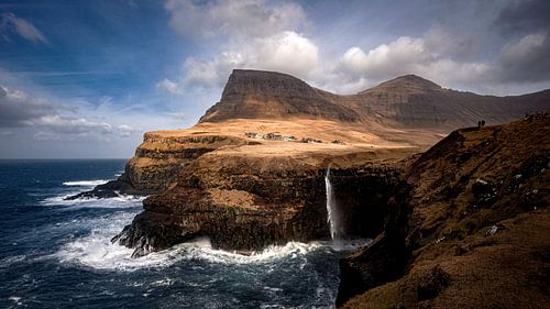 The Múlafossur waterfall, Faroe Islands