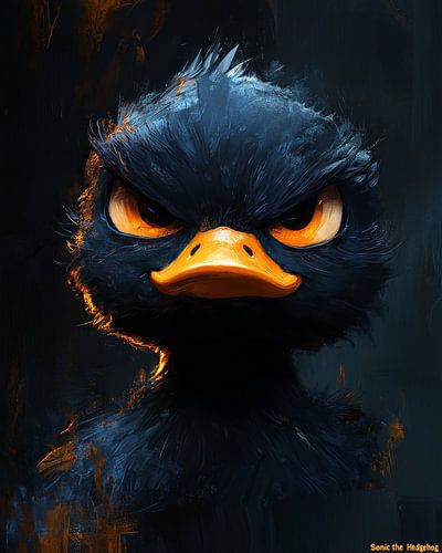 Dark Fury: De intense zwarte eend