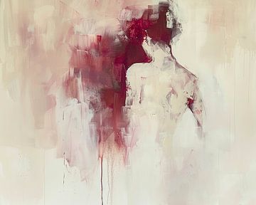 Abstracte Vrouw | Abstracte Vrouw in Kleuren van Kunst Kriebels
