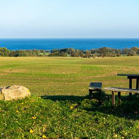 Rustplaats met uitzicht op de Oostzee op het eiland Rügen van Animaflora PicsStock
