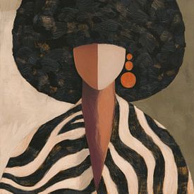 Stijlvol portret met krachtige vormen van But First Framing