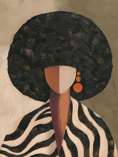 Un portrait élégant aux formes puissantes