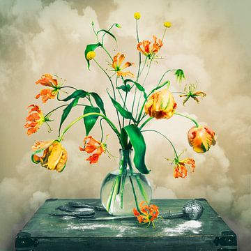 Bouquet in orange by Maaike Andrews