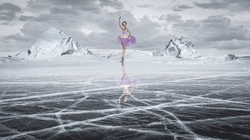 Ballerina on ice by Eddy Westdijk