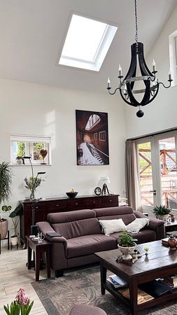 Abandoned Staircase in Hotel.