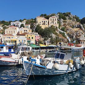 Symi, Greek island, motif 2 by zam art