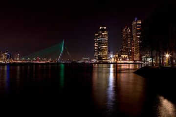 Rotterdam : Pont Erasmus + Hôtel New York sur Inge Bogaards
