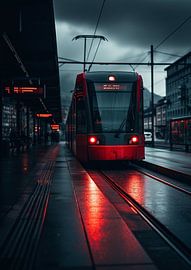 Mystical city railway view