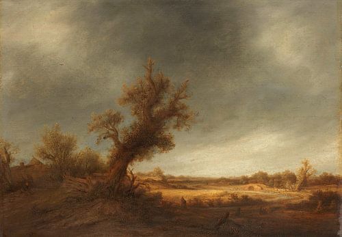 Landschap met oude eik, Adriaen van Ostade