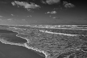 De kust in zwart-wit van Lisanne Storm